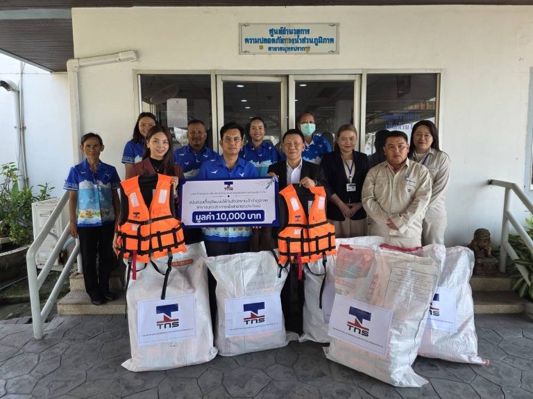 TNS Donates Life Jackets to Support Water Safety for Samut Prakan Community